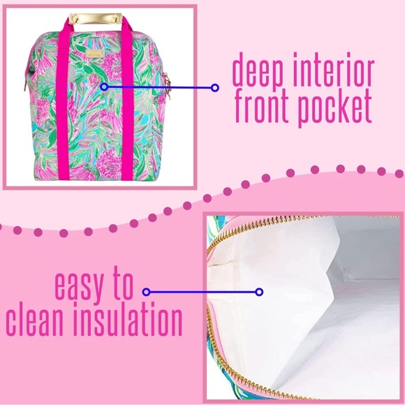 NWT Lilly Pulitzer Backpack Cooler ‘Coming In Hot’ - Picture 11 of 12